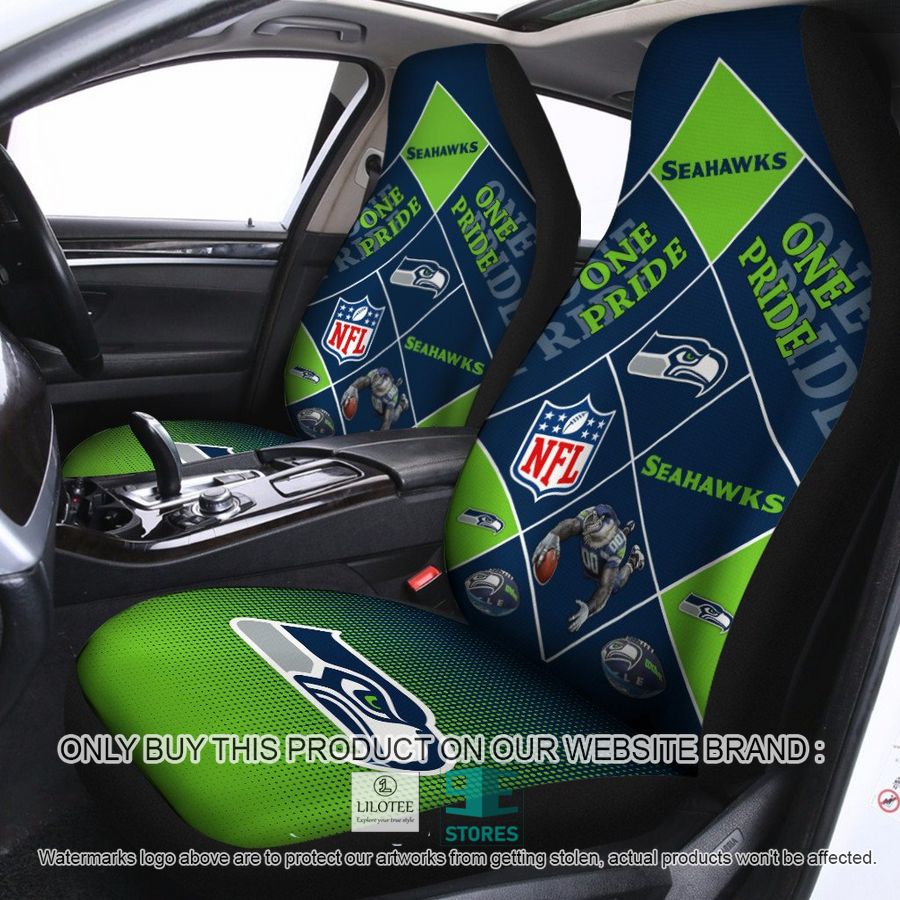 Seattle Seahawks One Pride Car Seat Covers 9