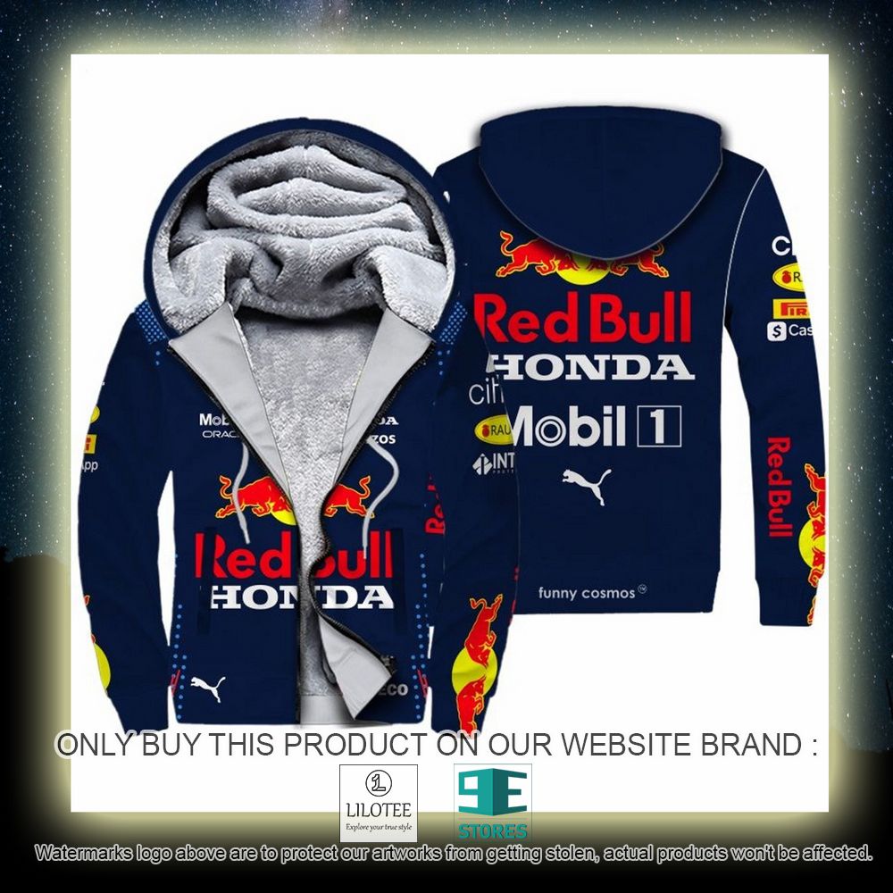 Alternative view of Sergio Perez Racing Formula 1 2022 Red Bull 3D Fleece Hoodie - LIMITED EDITION