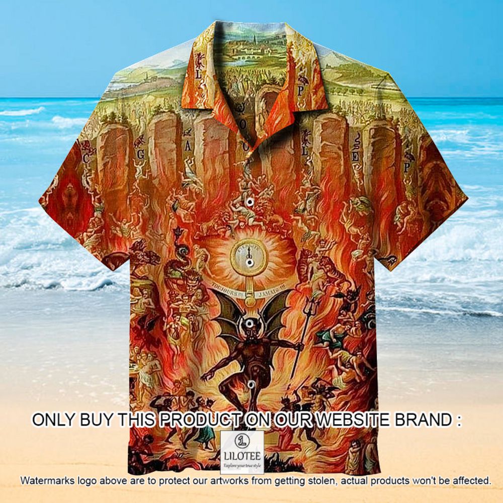 Seven Gates to Hell Red Short Sleeve Hawaiian Shirt - LIMITED EDITION 10