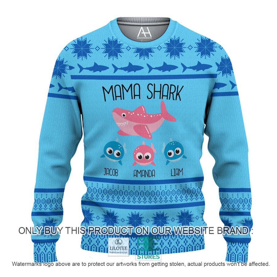 Shark Christmas Mama Shark 3D Over Printed Shirt, Hoodie 15