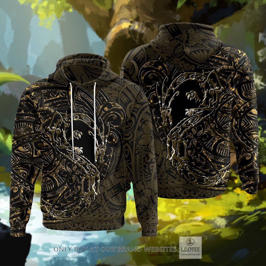 Shiny Rayquaza Polynesian 3D Hoodie - LIMITED EDITION 10