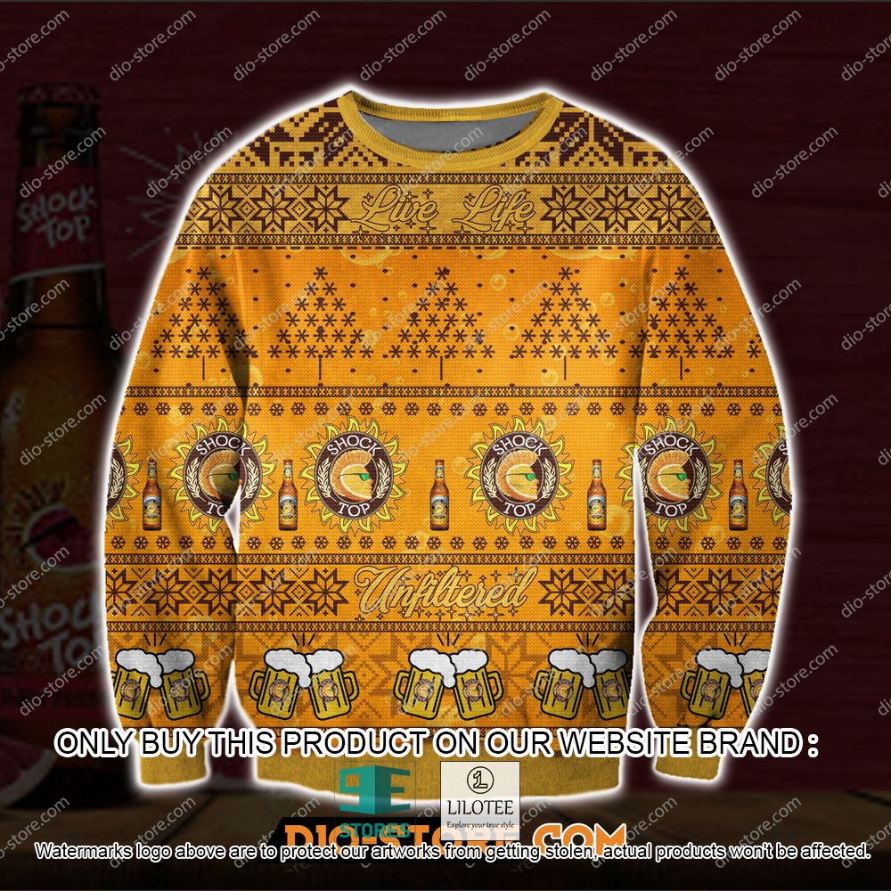 Shock Top Beer Ugly Christmas Sweater - LIMITED EDITION 10