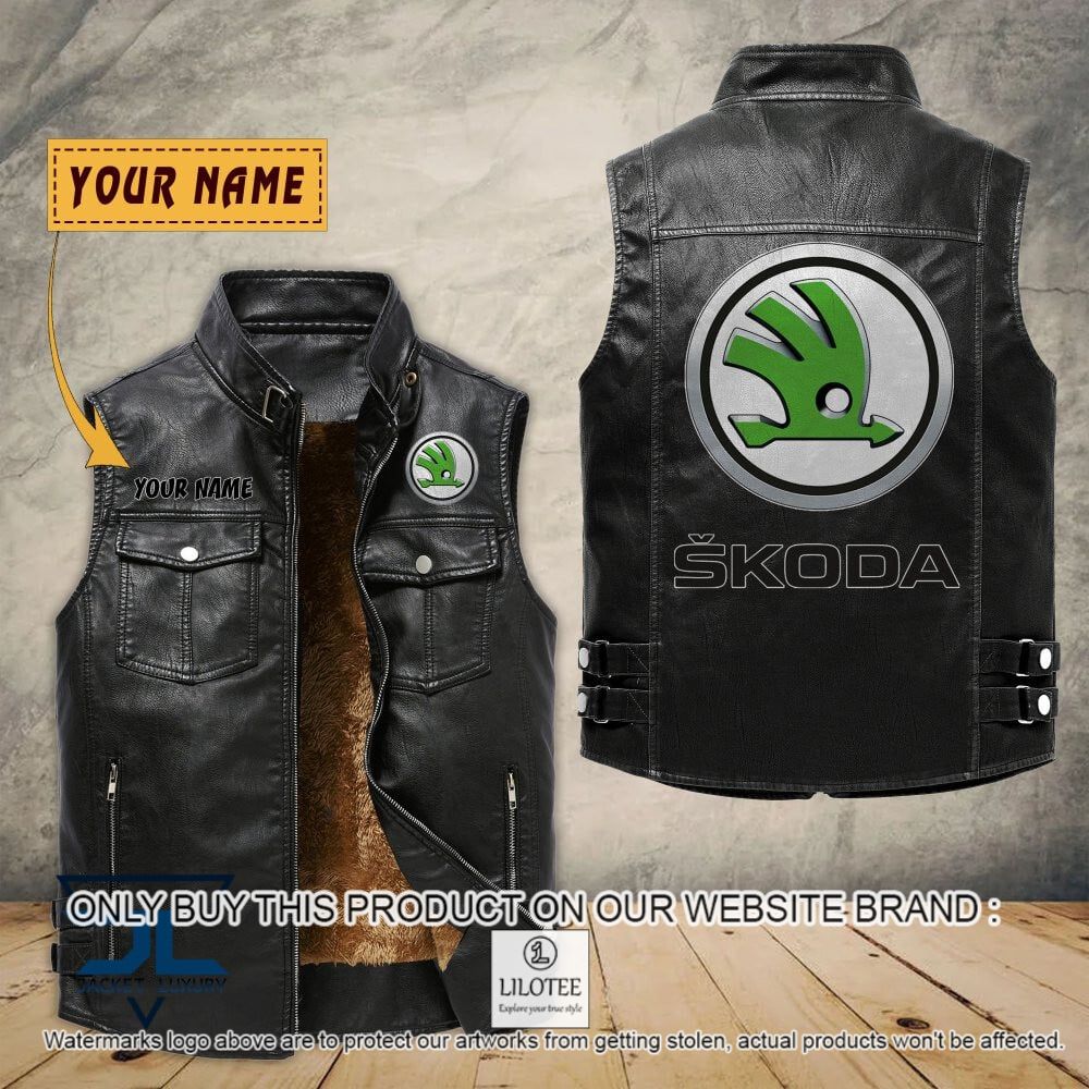 Skoda Custom Name Sleeveless Velet Vest Jacket - LIMITED EDITION 7