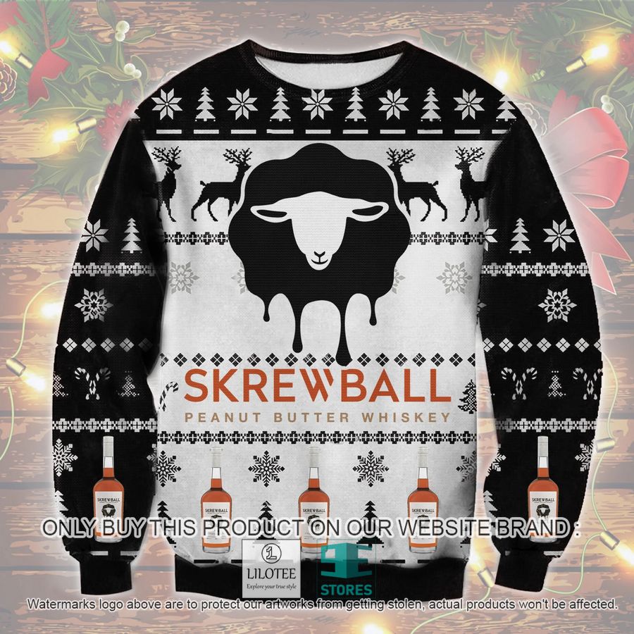Skrewball Peanut Butter Whiskey Christmas Ugly Christmas Sweater - LIMITED EDITION 9