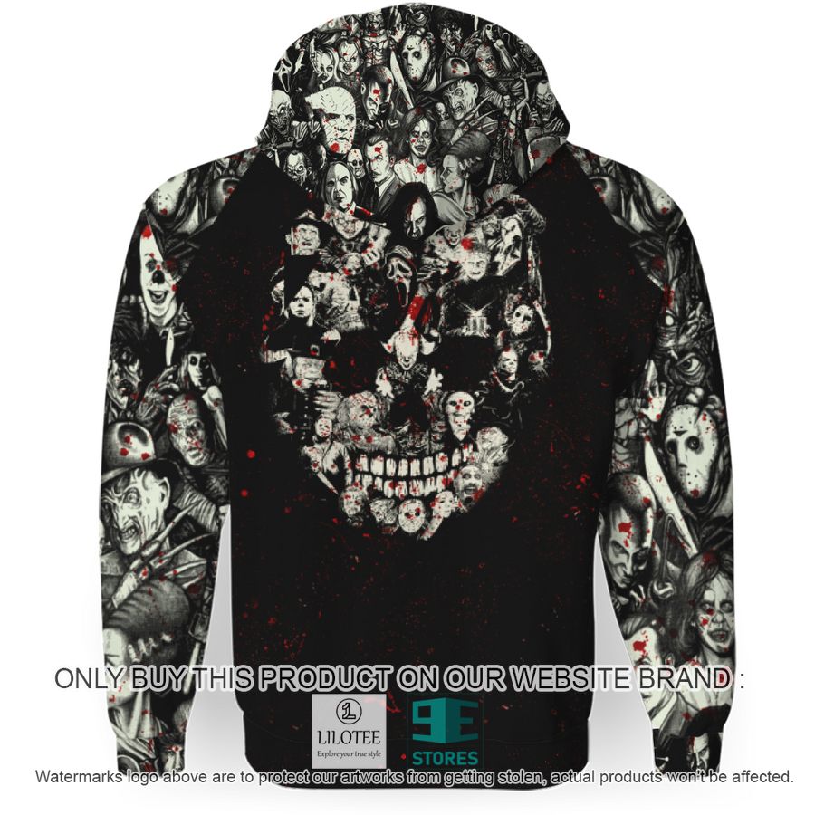 Skull Horror Characters Halloween Hoodie - LIMITED EDITION 3 Skull Horror Characters Halloween Hoodie - LIMITED EDITION - Image 3