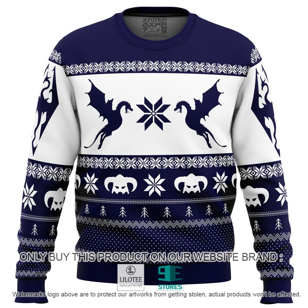 Skyrim Dragon Game Christmas Sweater - LIMITED EDITION 11