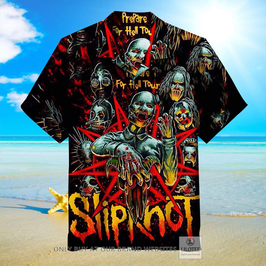 Slipknot Prepare To Hell Tour black Hawaiian Shirt - LIMITED EDITION 9