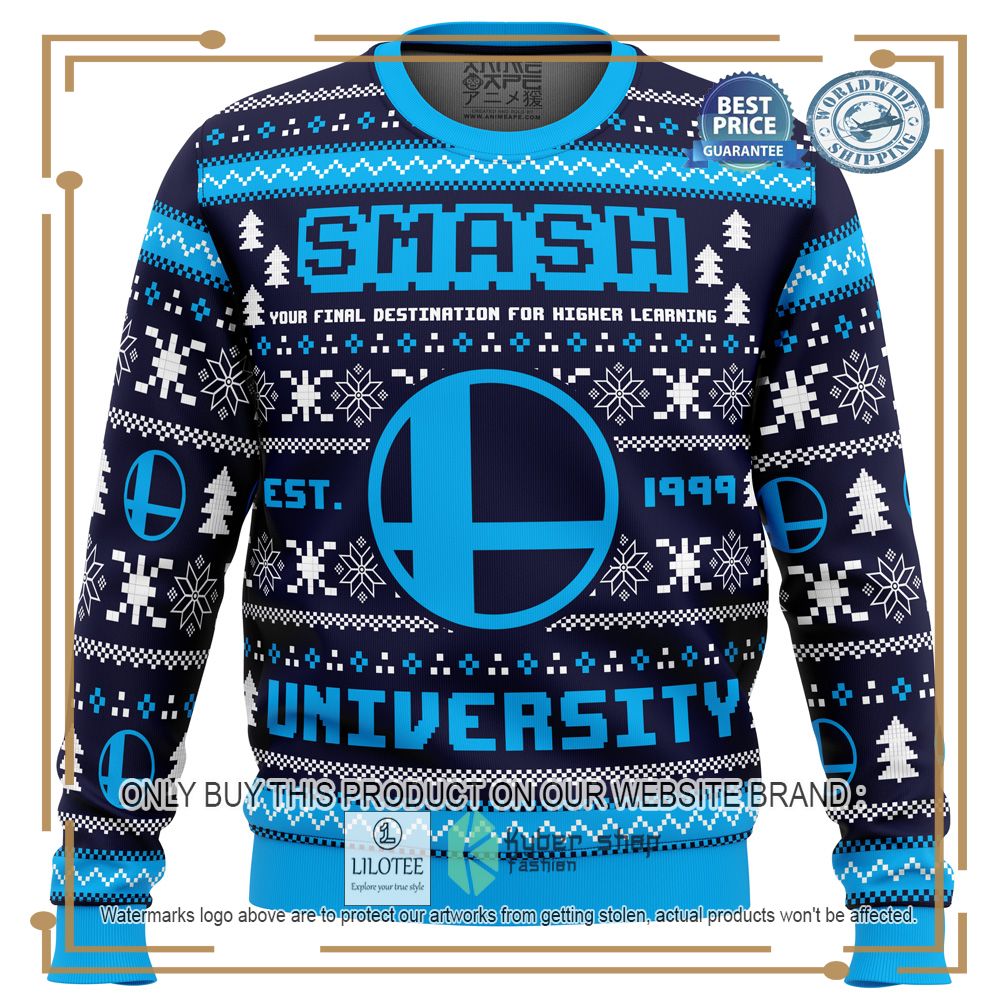 Smash University Super Smash Bros Ugly Christmas Sweater - LIMITED EDITION 7