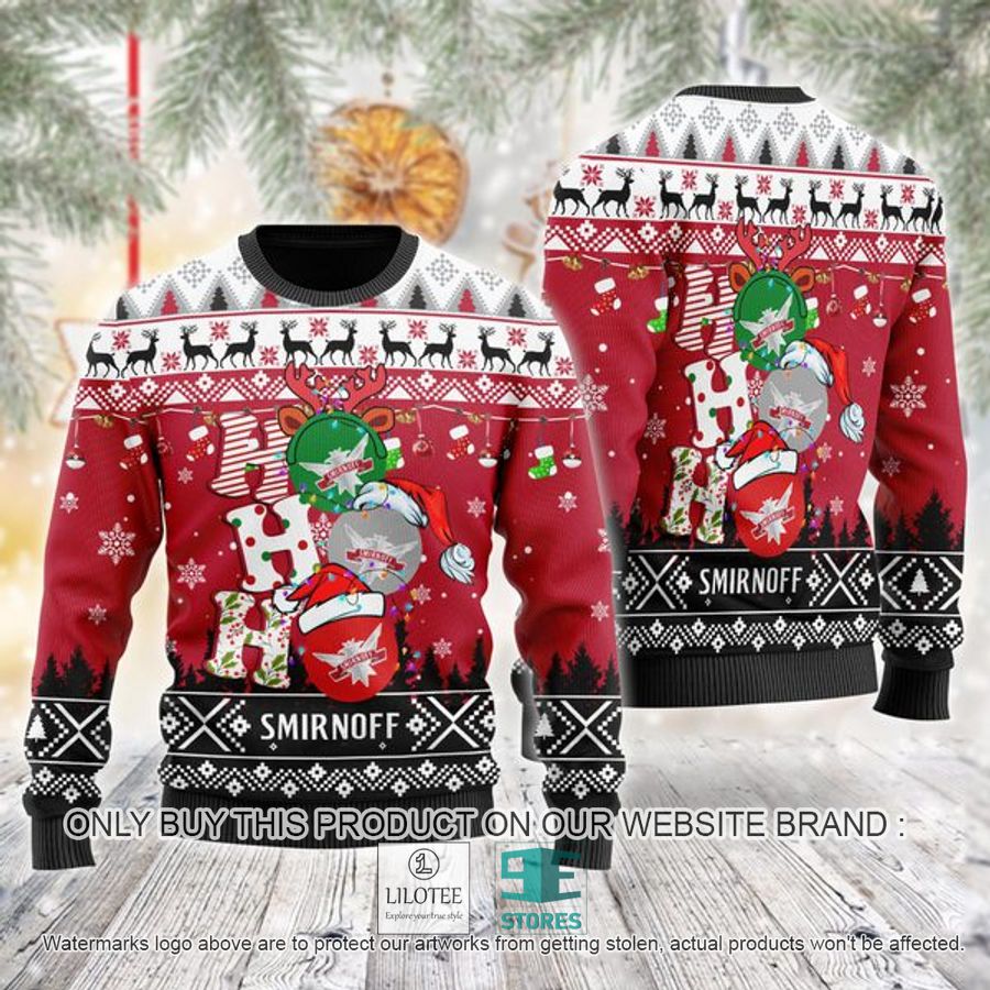 Smirnoff Vodka Ho Ho Ho Ugly Christmas Sweater - LIMITED EDITION 9