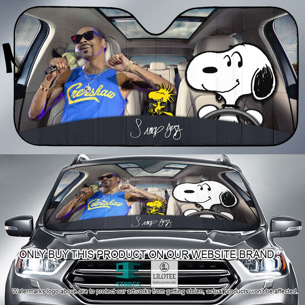 Snoop Dogg Snoopy and Woodstock Car Sunshade - LIMITED EDITION 8