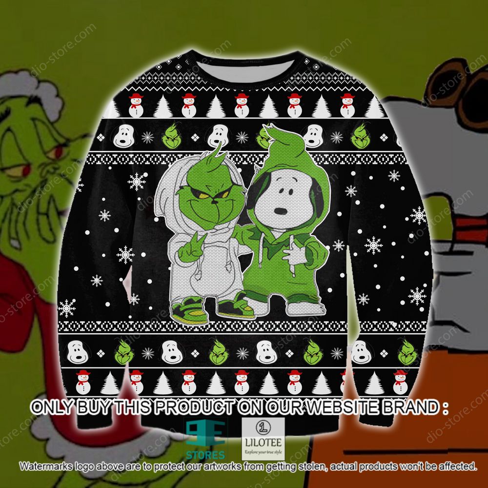 Snoopy And Grinch Christmas Ugly Sweater - LIMITED EDITION 21