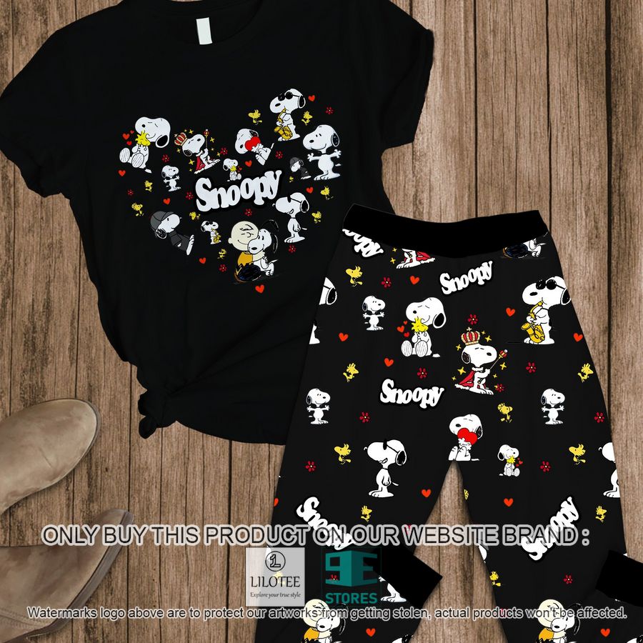Snoopy Heart black Pajamas Set - LIMITED EDITION 6