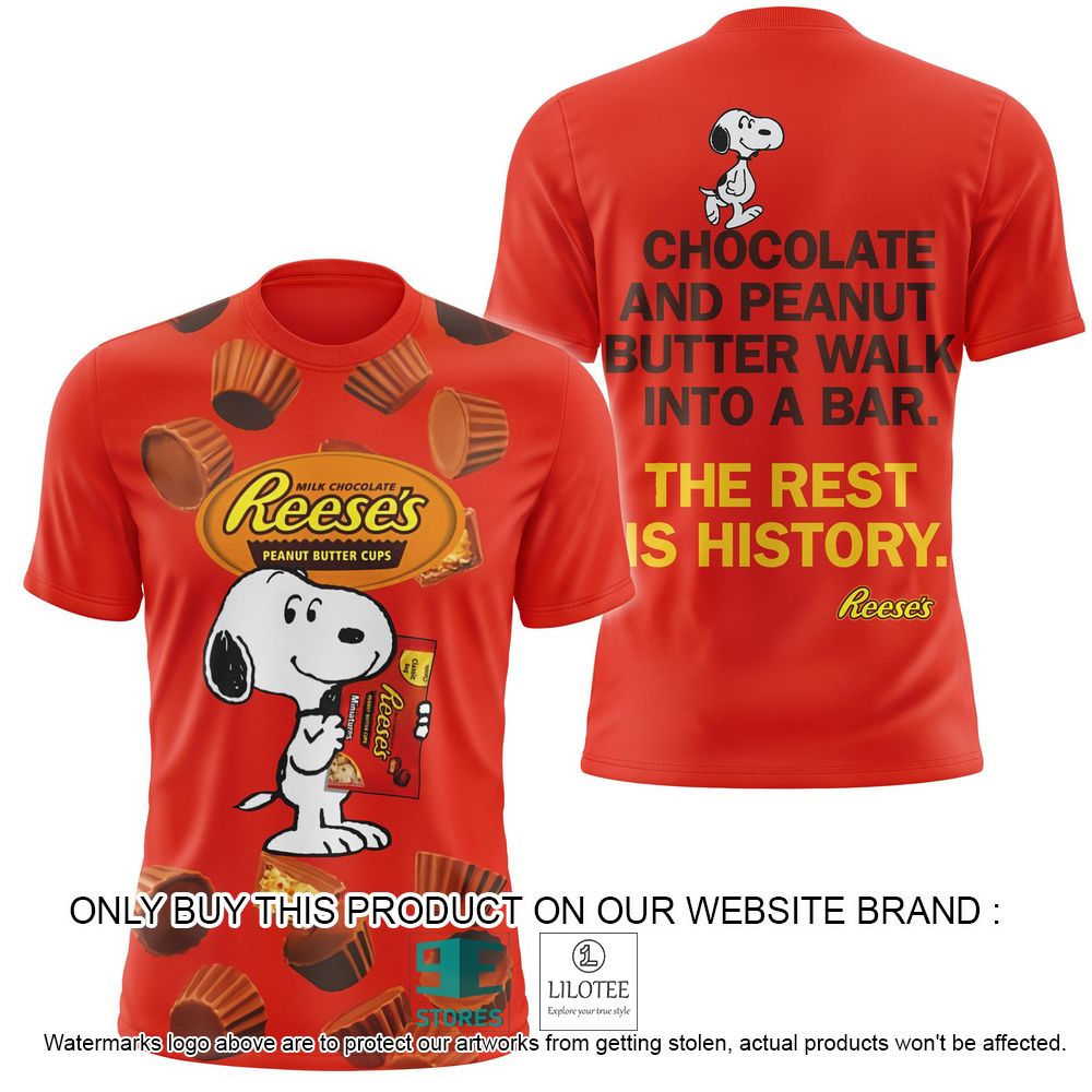 Snoopy Milk Chocolate Reese's Peanut Butter Cups 3D Hoodie, Shirt - LIMITED EDITION 8