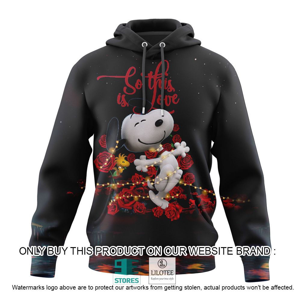 Snoopy So this is Love Flower 3D Hoodie, Shirt - LIMITED EDITION 8