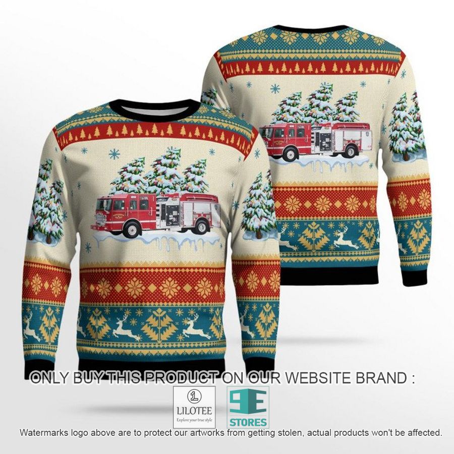 South Houston Texas South Houston Volunteer Fire Department Ugly Christmas Sweater - LIMITED EDITION 5