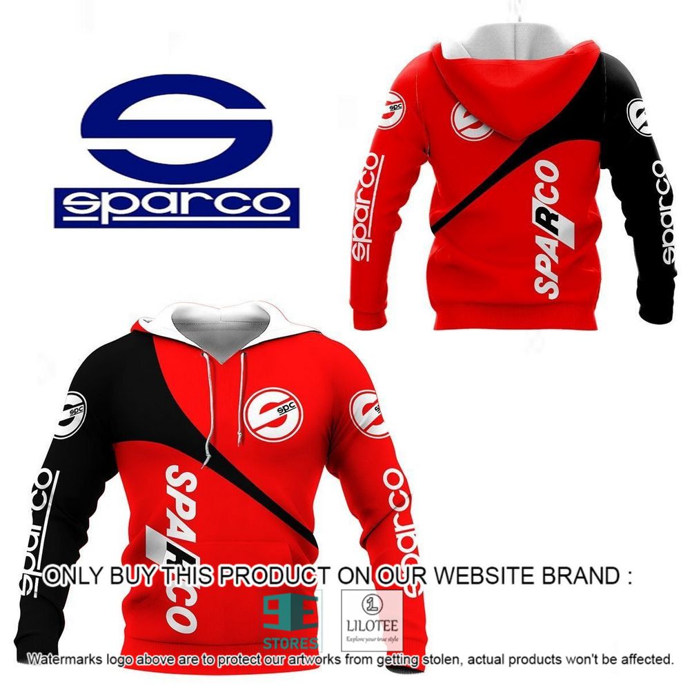 Sparco Black Red 3D Hoodie, Shirt - LIMITED EDITION 15