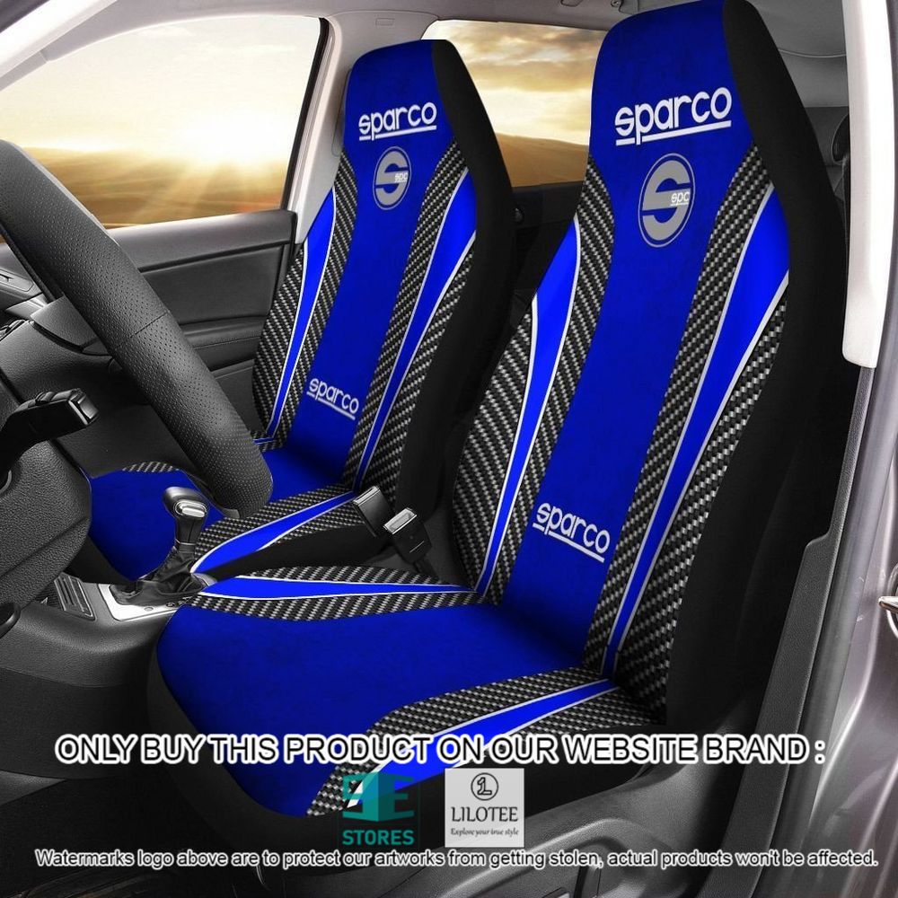 Sparco Blue Pattern Car Seat Cover - LIMITED EDITION 9