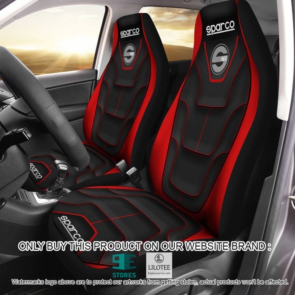 Sparco Red Black Car Seat Cover - LIMITED EDITION 10