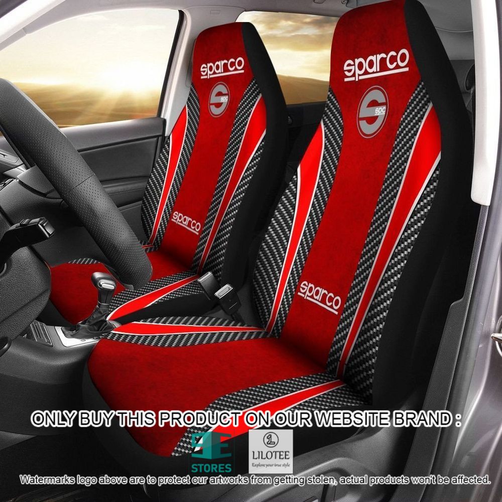 Sparco Red Pattern Car Seat Cover - LIMITED EDITION 9