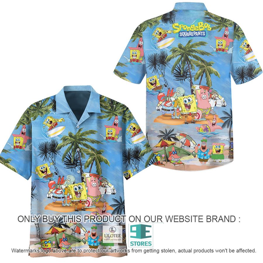 SpongeBob SquarePants Island Hawaiian Shirt 6