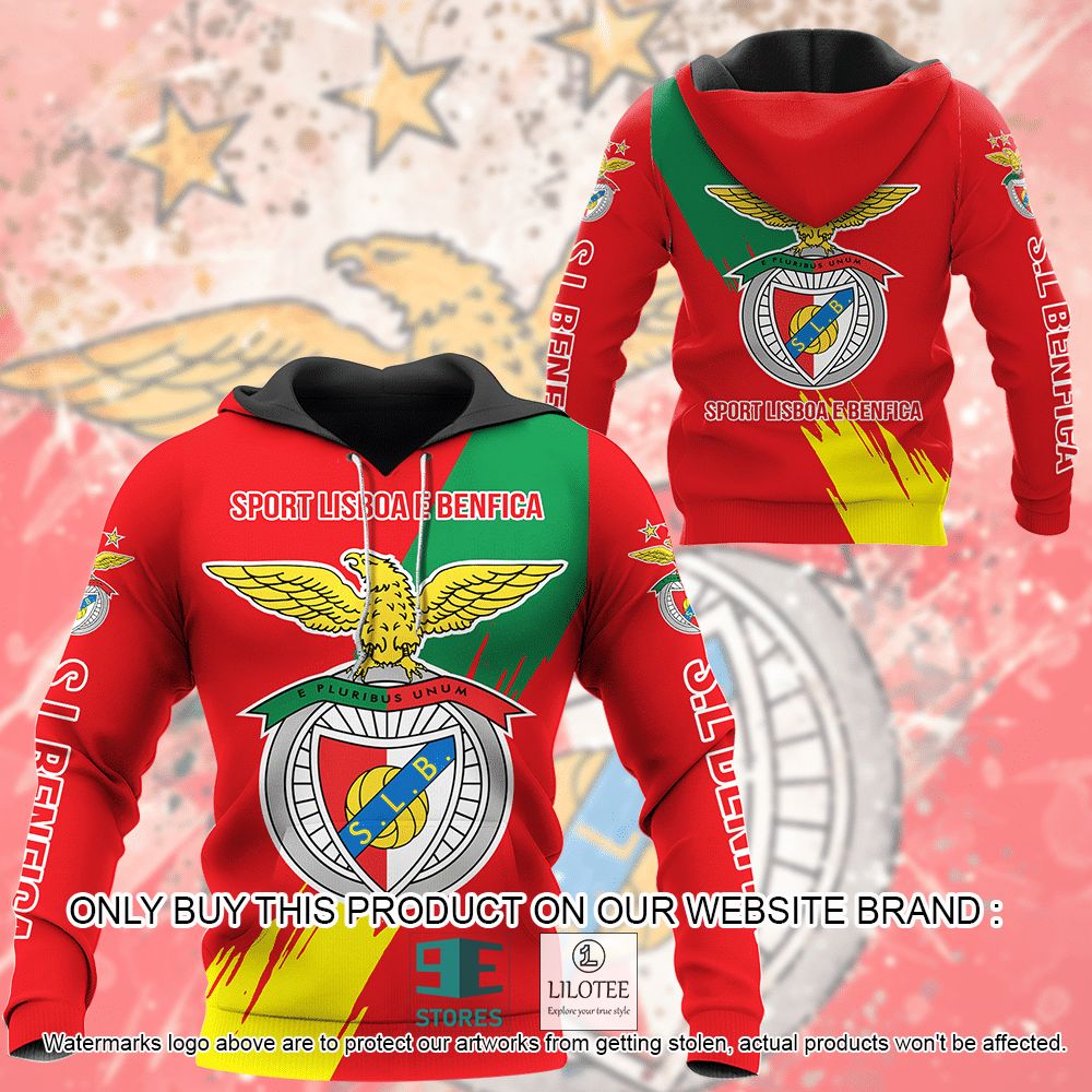 Sport Lisboa e Benfica FC 3D Hoodie, Shirt - LIMITED EDITION 8