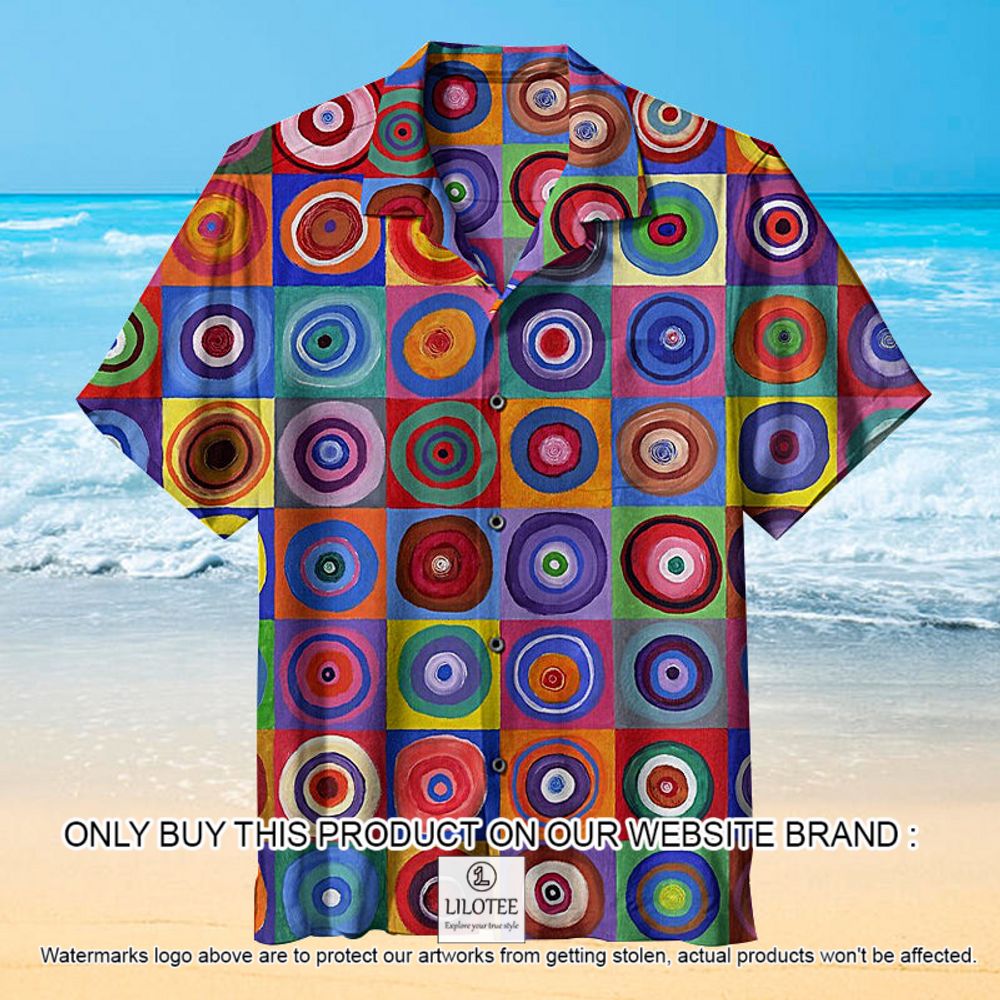 Square Circle Color Short Sleeve Hawaiian Shirt - LIMITED EDITION 12