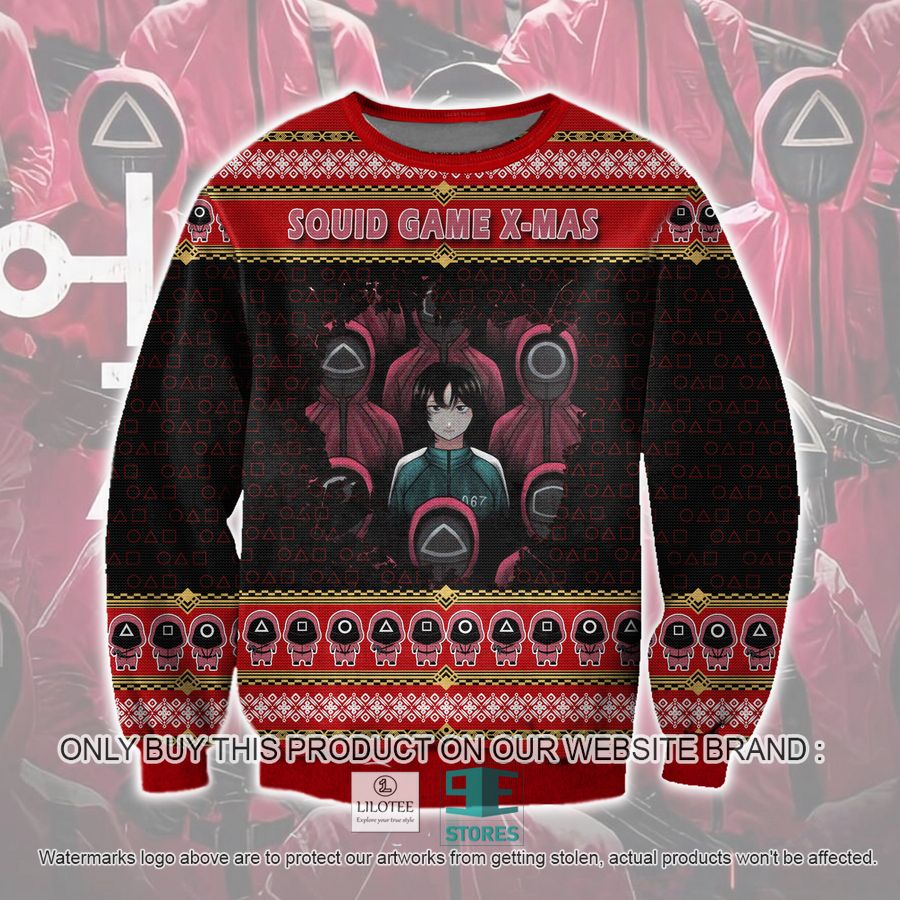 Squid Game X-Mas Ugly Christmas Sweater, Sweatshirt 16