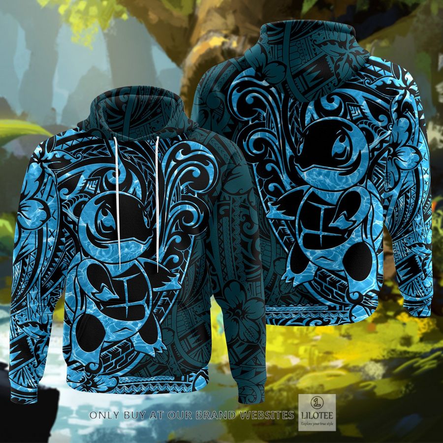 Squirtle Polynesian 3D Hoodie - LIMITED EDITION 7