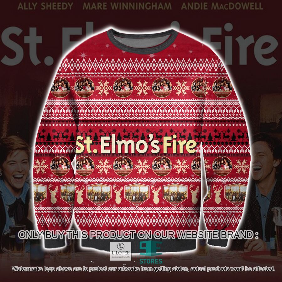 St. Elmo'S Fire Ugly Christmas Sweater, Sweatshirt 16