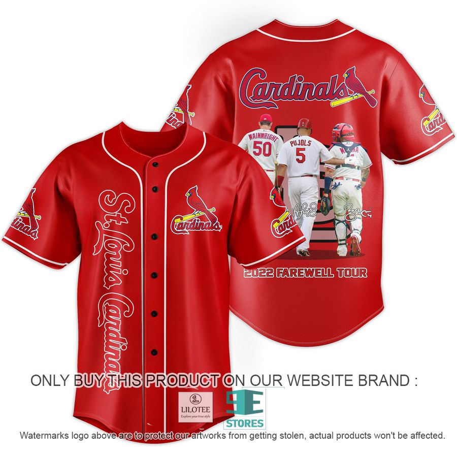 St. Louis Cardinals 2022 Farewell Tour Red Baseball Jersey - Lilotee