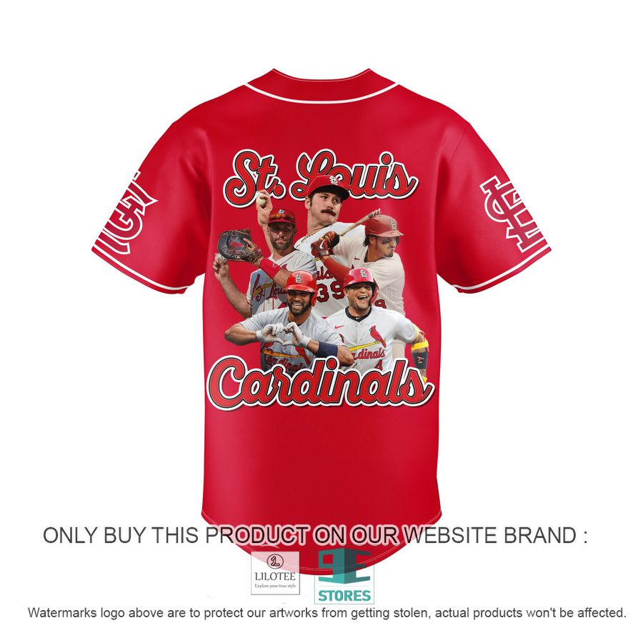 St. Louis Cardinals Players Red Baseball Jersey 3 St. Louis Cardinals Players Red Baseball Jersey - Image 3