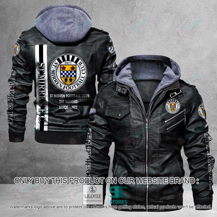 St Mirren F.C The Buddies Since 1877 Leather Jacket - LIMITED EDITION 5