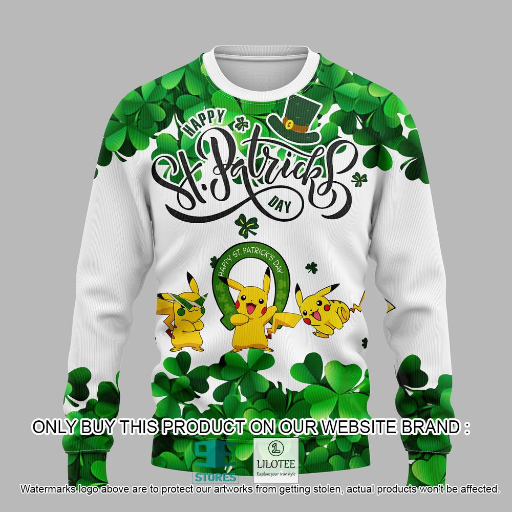 St Patrick's Day Pikachu 3D Hoodie, Shirt - LIMITED EDITION 3 St Patrick's Day Pikachu 3D Hoodie, Shirt - LIMITED EDITION - Image 3