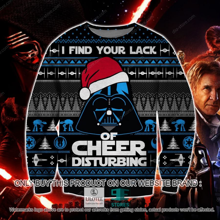 Star Wars Darth Vader I Find Your Lack Of Cheer Disturbing Knitted Wool Sweater - LIMITED EDITION 9