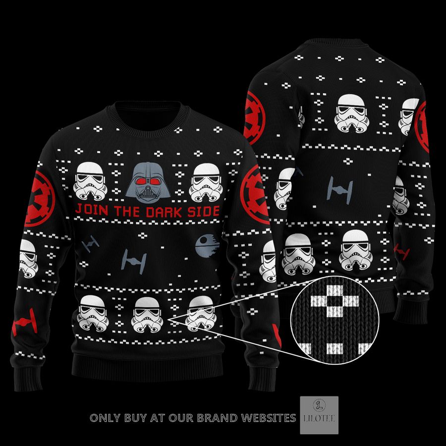 Star Wars Darth Vader Stormtroopers Join The Darkside Wool Sweater 8