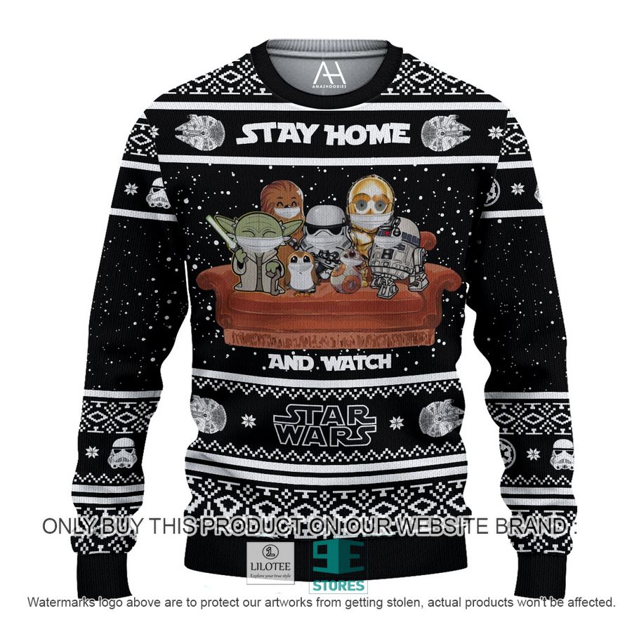 Stay Home and Watch Star wars christmas 3D Over Printed Shirt, Hoodie 9