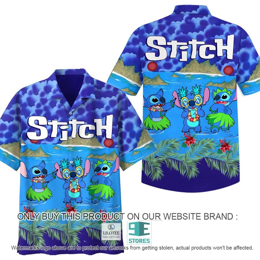 Stitch Hawaii Dancing Hawaiian Shirt 6