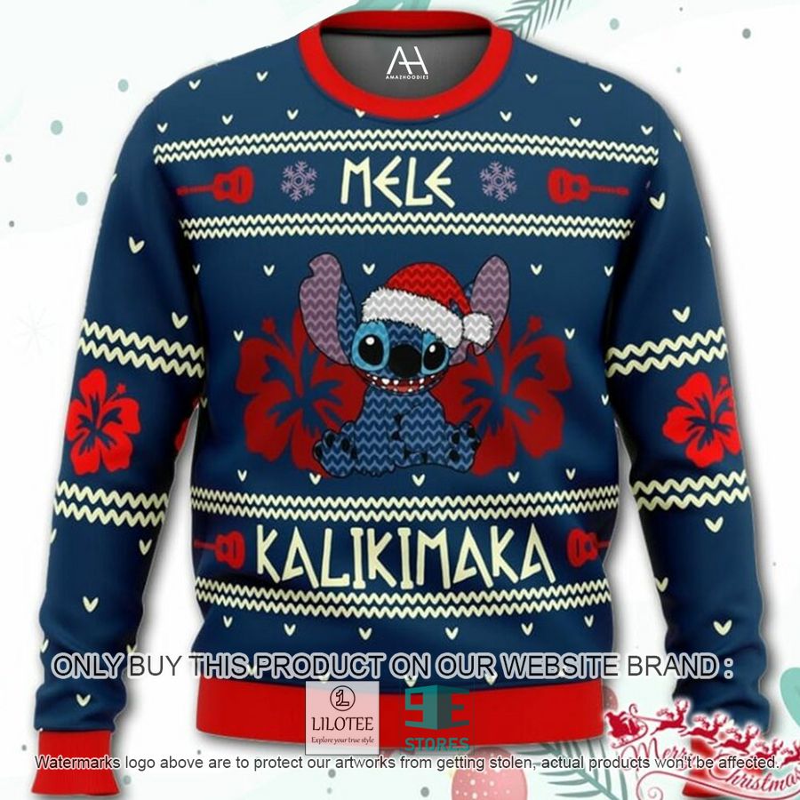 Stitch Mele Kalikimaka Ugly Christmas Sweater - LIMITED EDITION 8