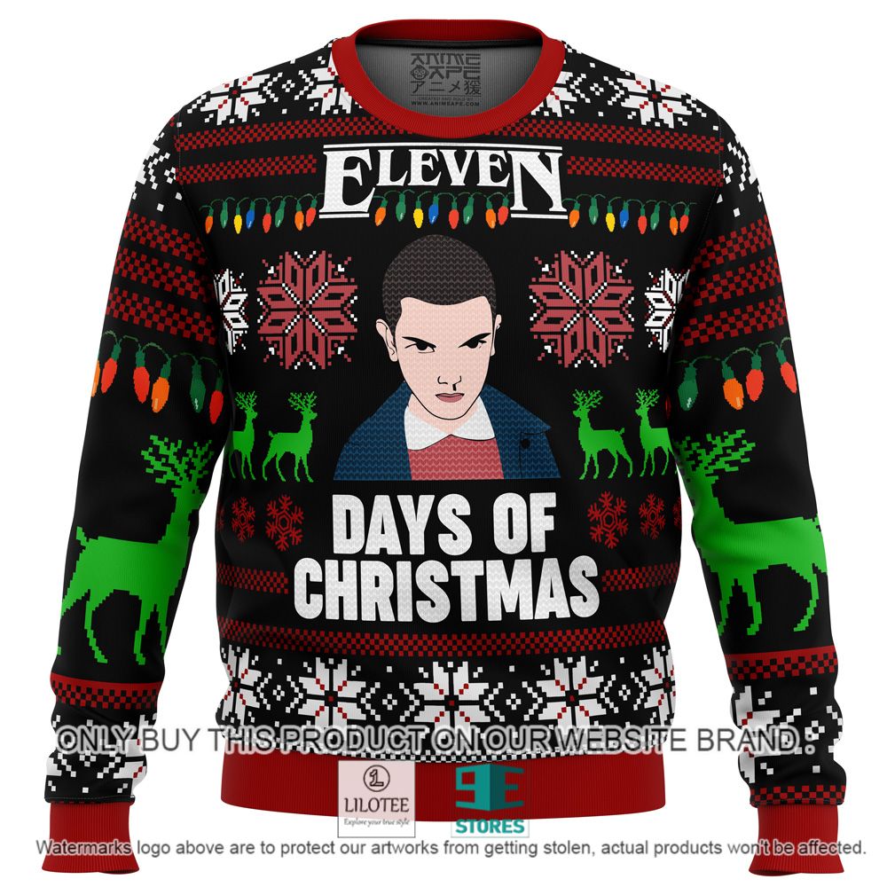 Stranger Things Eleven Days of Christmas Christmas Sweater - LIMITED EDITION 10