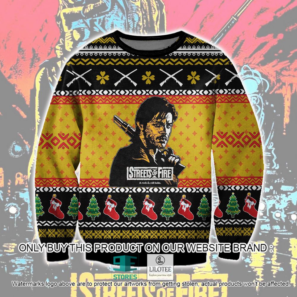 Streets Of Fire Christmas Ugly Sweater - LIMITED EDITION 10