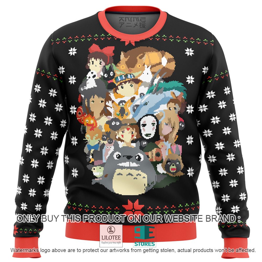 Studio Ghibli Anime Friends Ugly Christmas Sweater - LIMITED EDITION 10