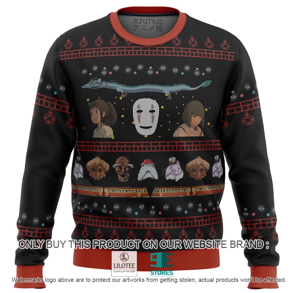 Studio Ghibli Spirited Away Anime Ugly Christmas Sweater - LIMITED EDITION 11