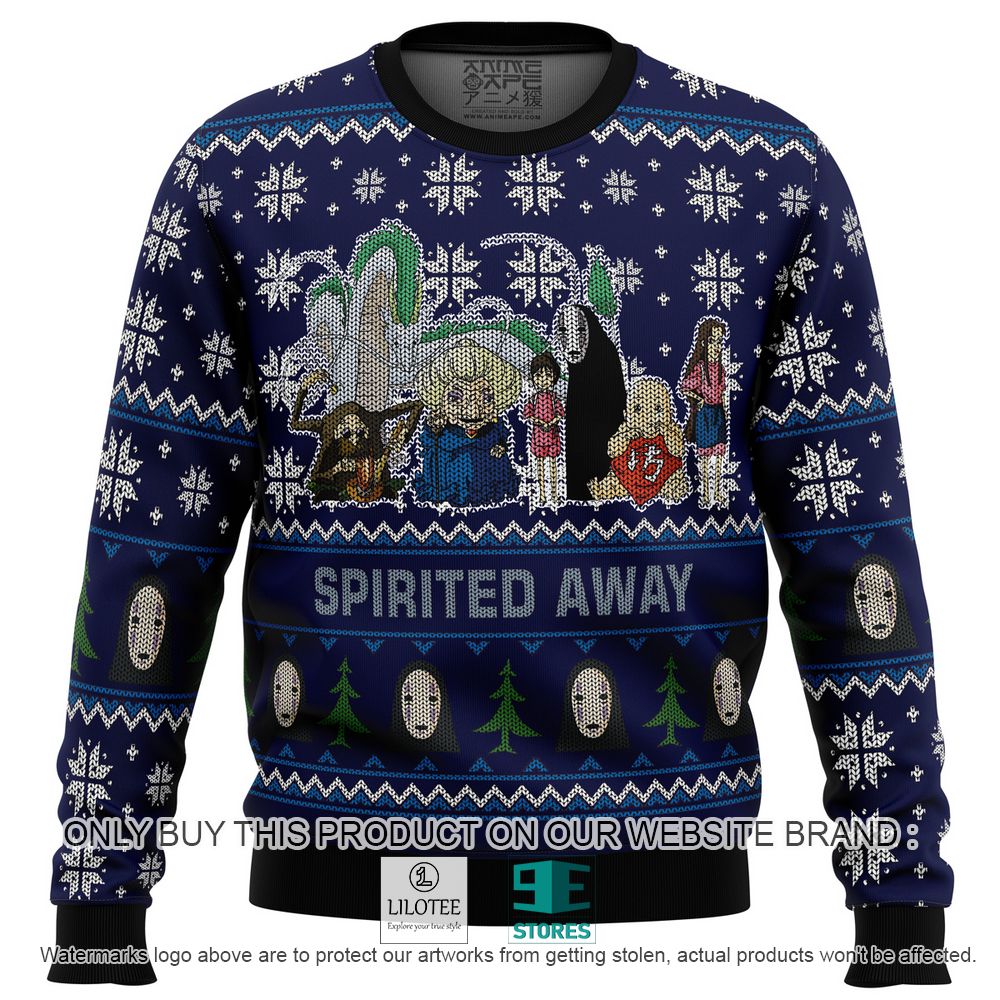 Studio Ghibli Spirited Away Squad Anime Ugly Christmas Sweater - LIMITED EDITION 10