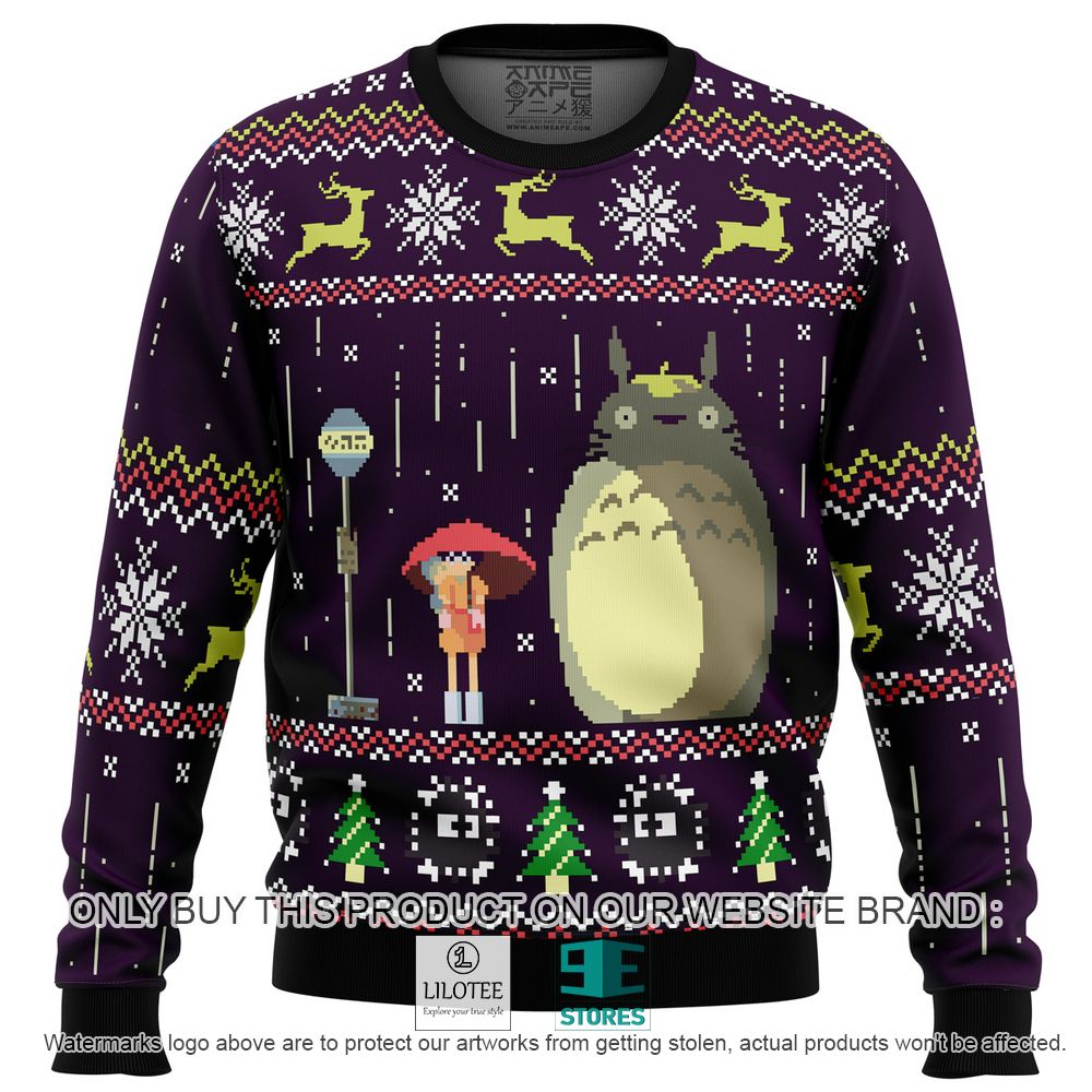 Studio Ghibli Totoro Rain Miyazaki Anime Ugly Christmas Sweater - LIMITED EDITION 11