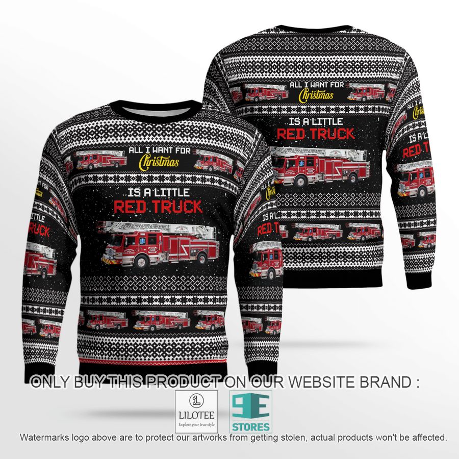 Sugarcreek Ohio Sugarcreek Fire & Rescue Christmas Sweater - LIMITED EDITION 19