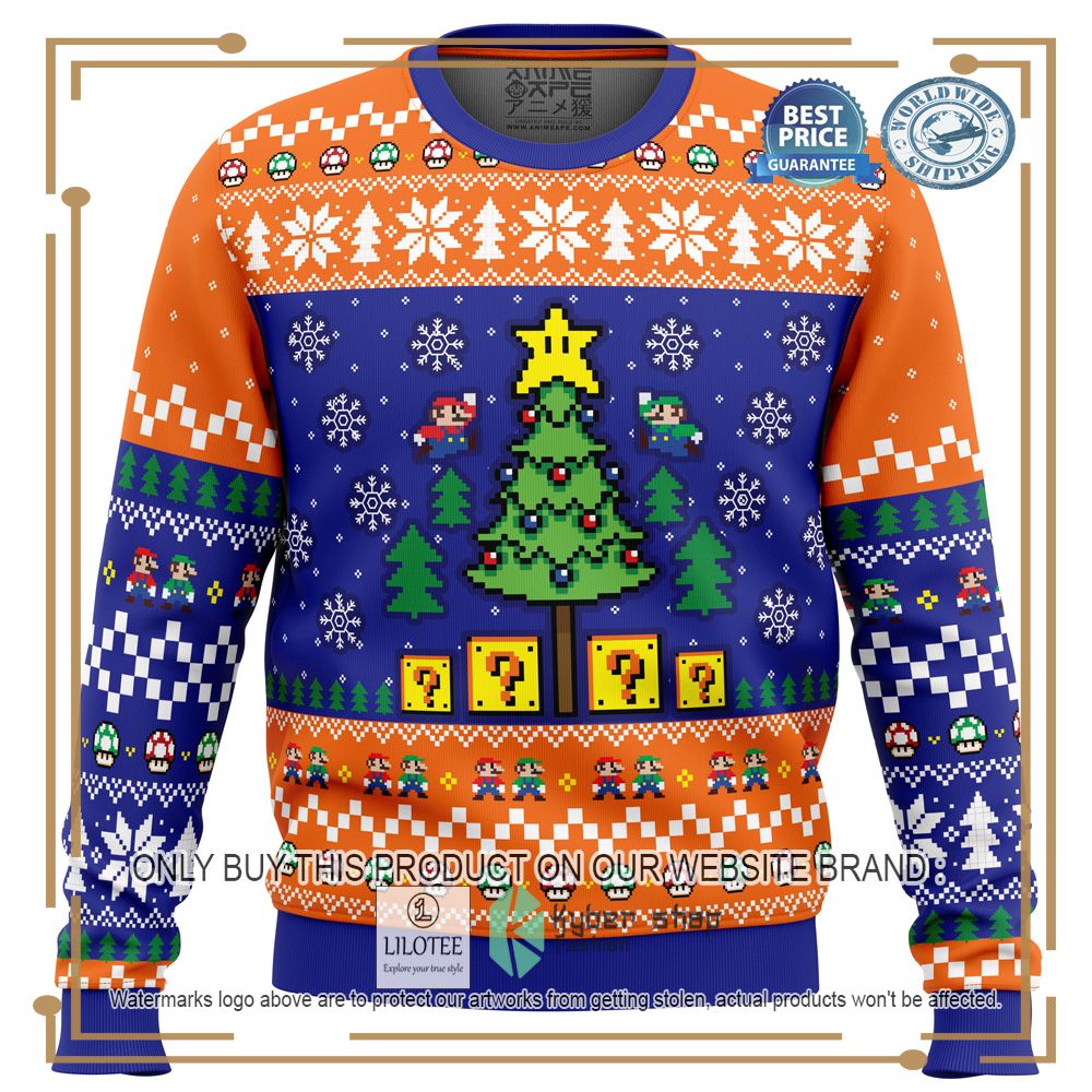 Super Bros Christmas Super Mario Bros. Ugly Christmas Sweater - LIMITED EDITION 7