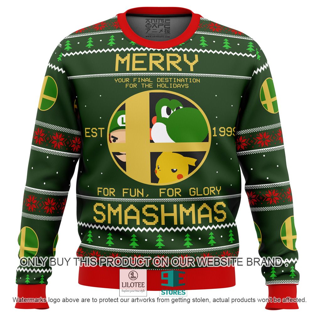 Super Smash Bros Merry Smash Mas Ugly Christmas Sweater - LIMITED EDITION 10
