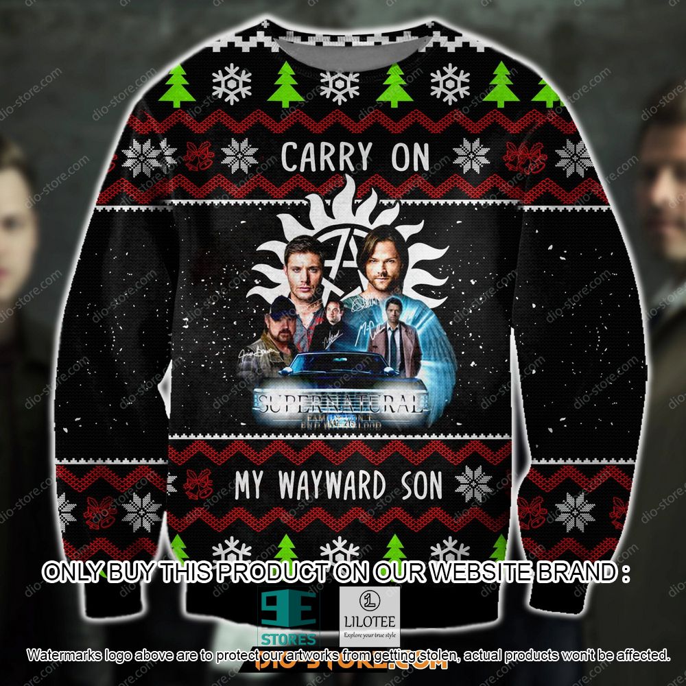 Supernatural Carry On My Wayward Son Ugly Christmas Sweater - LIMITED EDITION 11