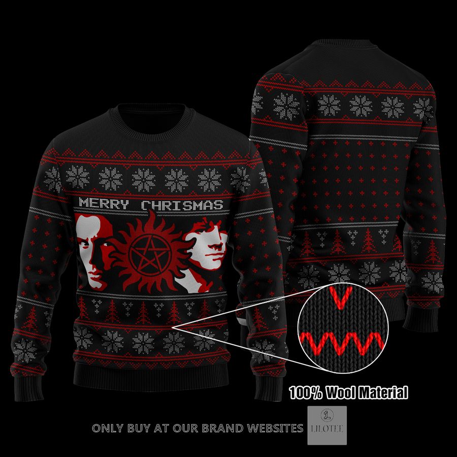 Supernatural Merry Christmas Wool Sweater 8