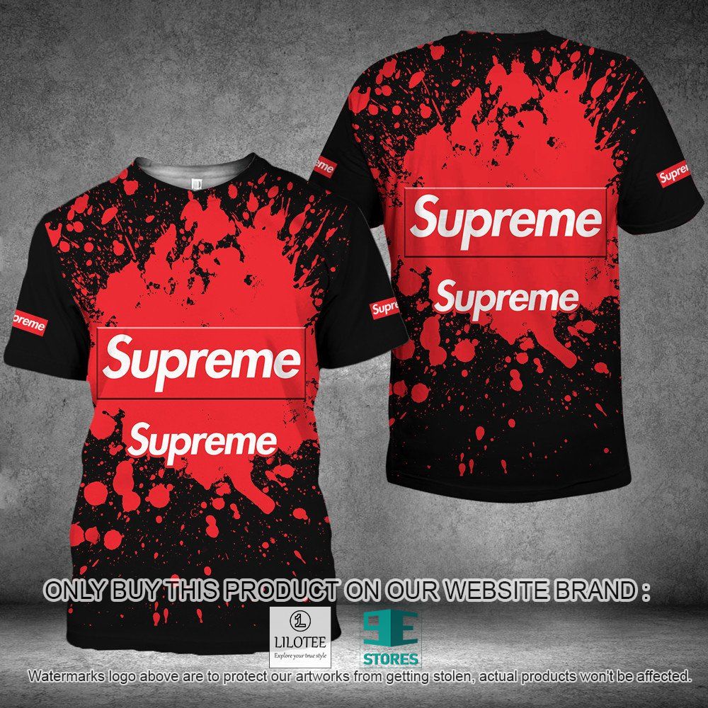 Supreme Red Black 3D Shirt - LIMITED EDITION 10